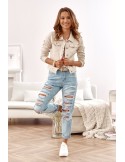 Mom fit jeans with holes 5120 - Online store - Boutique